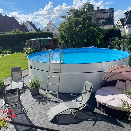 Kleine Gemuetliche Einliegerwohnung Mit Garten Und Pool Nordstemmen Esterno foto